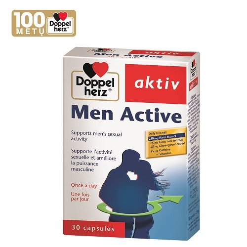Maisto papildai vyrams Doppelherz aktiv  Men Active kapsulės N30 | Mano Vaistinė