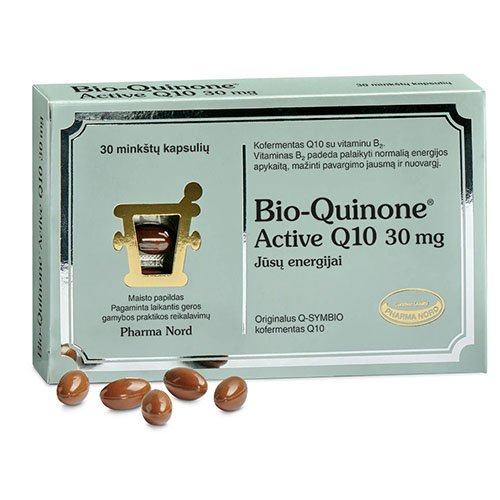 Maisto papildas, antioksidantas Bio-Quinone kofermento Q10 30 mg kapsulės, N30 | Mano Vaistinė