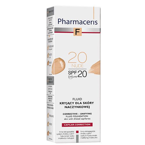 Kapiliarų matomumą mažinanti pudra PHARMACERIS F SPF20 (Nr.20), 30 ml | Mano Vaistinė