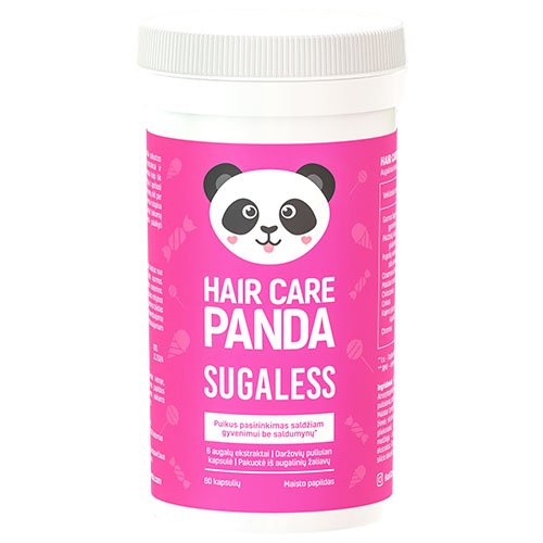 Hair Care Panda Sugaless kapsulės N60 | Mano Vaistinė