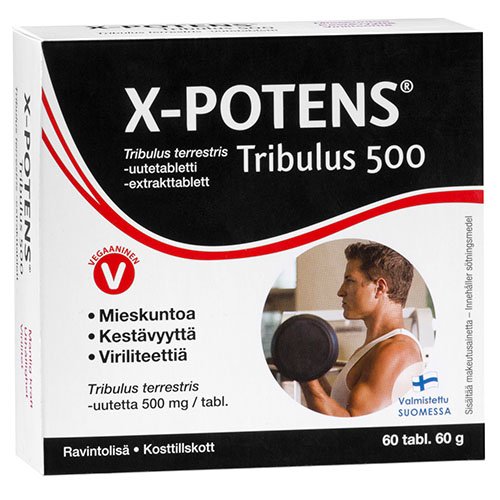 Maisto papildas vyrams X-Potens Tribulus tabletės, N60 | Mano Vaistinė
