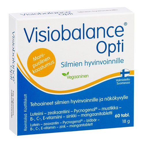 Maisto papildas akims Visiobalance Opti tabletės, N60 | Mano Vaistinė