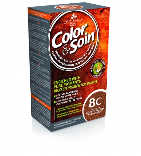 Color & Soin ilgalaikiai plaukų dažai (8C), 135 ml | Mano Vaistinė