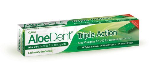Burnos higienos priemonė, dantų pasta Dantų pasta ALOEDENT TRIPLE ACTION, 100 ml | Mano Vaistinė