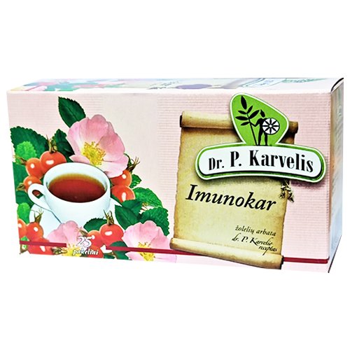 Žolelių arbata imuninei sistemai Arbata Imunokar 1 g, N25 (K) | Mano Vaistinė