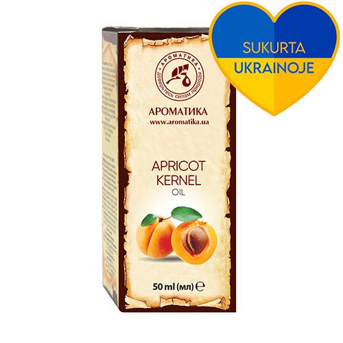 Aliejus kūnui Aromatika natūralus abrikosų kauliukų aliejus, 50 ml | Mano Vaistinė
