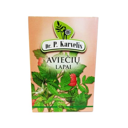 Arbatos ir vaistažolės nuo viduriavimo Aviečių lapų arbata, 50 g (K) | Mano Vaistinė