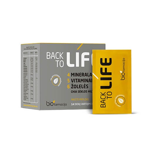 Back to Life milteliai N14 | Mano Vaistinė