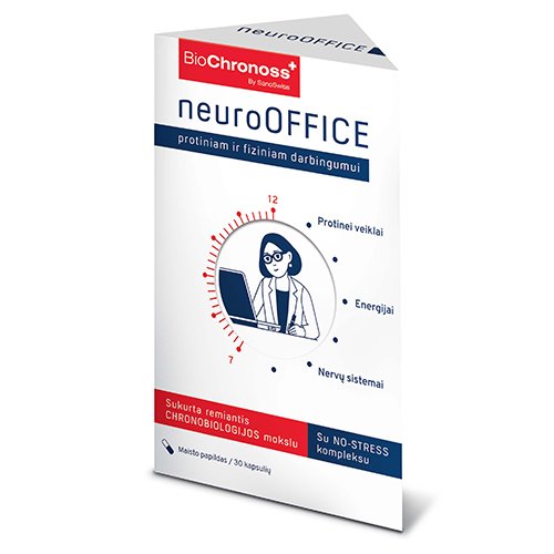 BioChronoss neuroOFFICE kapsulės, N30 | Mano Vaistinė