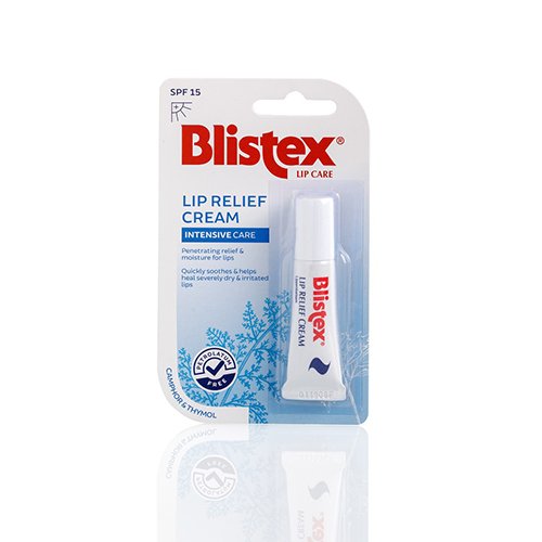 Lūpų priežiūros priemonė, lūpų kremas Blistex Lip Relief raminamasis lūpų kremas, SPF10, 6 g | Mano Vaistinė