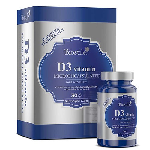 Biostile Vitaminas D3 BMT Mikrokapsuliuota technologija N30 | Mano Vaistinė