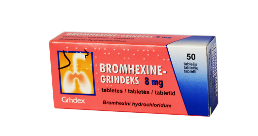 Vaistas nuo kosulio Bromhexine 8 mg tabletės, N50 (G) | Mano Vaistinė