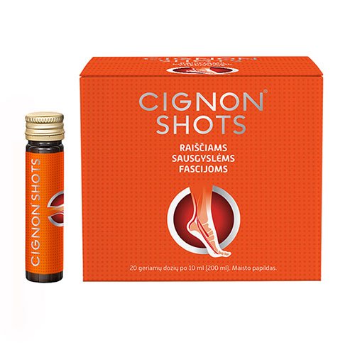 Cignon Shots 10 ml, 20 buteliukų | Mano Vaistinė