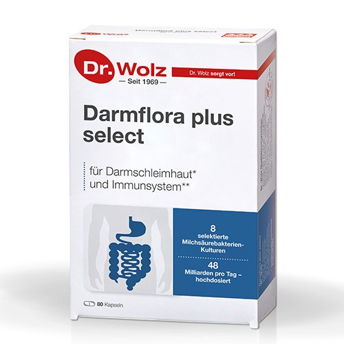 Dr.Wolz Darmflora plus select kapsulės N80 | Mano Vaistinė