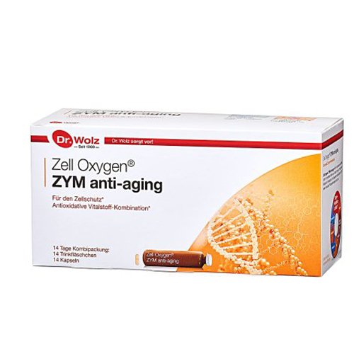 Maisto papildas su selenu ir cinku Dr. Wolz Zell Oxygen ZYM anti-aging N14+14 | Mano Vaistinė