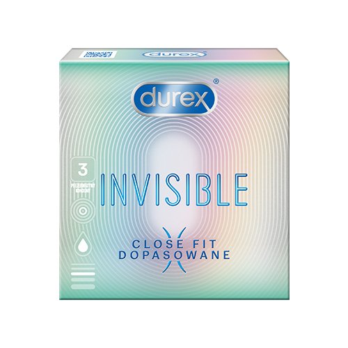 Durex Invisible Close Fit N3 | Mano Vaistinė