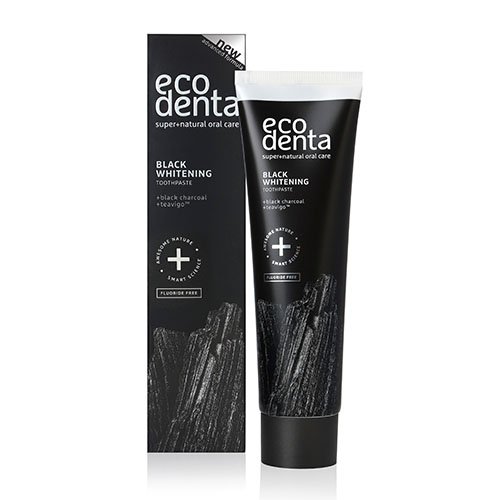Dantų pasta Ecodenta juoda balinamoji dantų pasta, 100 ml  | Mano Vaistinė