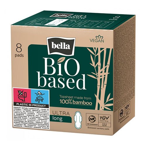 Bella Bio Based Long higieniniai paketai N8 | Mano Vaistinė