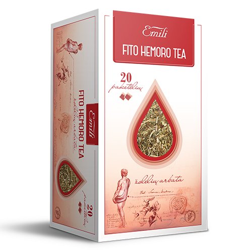 Arbatos ir vaistažolės nuo hemorojaus Fito Hemoro žolelių arbata, 1.5 g, N20 | Mano Vaistinė