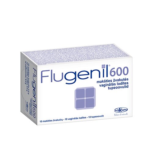 Intymios higienos priemonė Flugenil 600 makšties ovulės, N10 | Mano Vaistinė