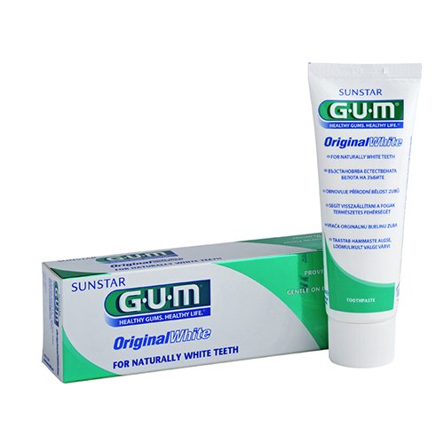 GUM balinanti dantų pasta ORIGINAL WHITE, 75 ml | Mano Vaistinė
