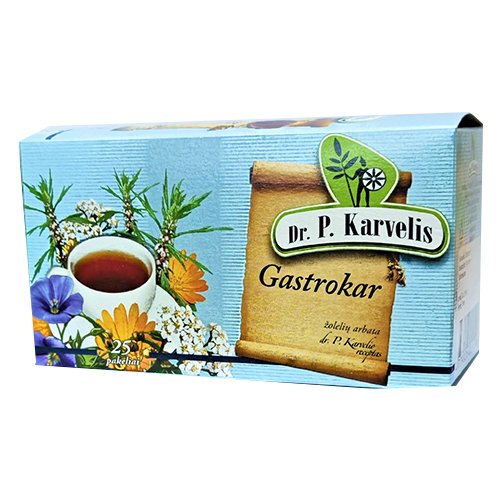 Arbatos ir vaistažolės Gastrokar žolelių arbata 1 g, N25 (K) | Mano Vaistinė