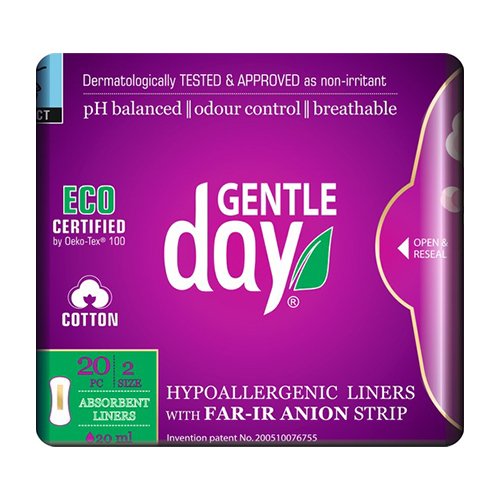 Higieniniai įklotai GENTLE DAY® Absorbent Pantiliners, N20 | Mano Vaistinė