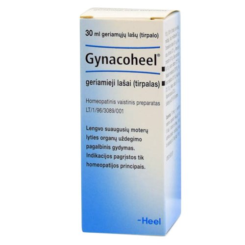 Homeopatinis vaistas Gynacoheel geriamieji lašai moterų lytinių organų uždegimui, 30 ml | Mano Vaistinė