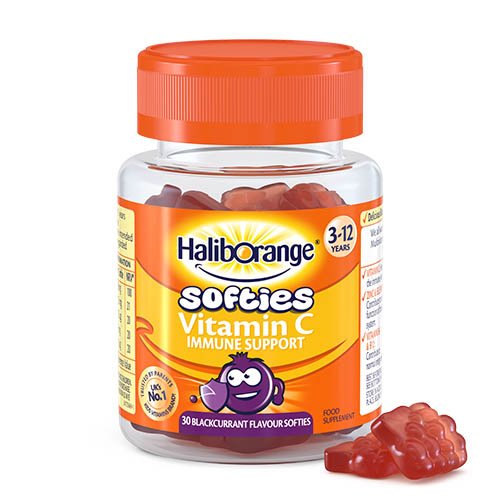 HLB Vitamin C & Multi Blackcurrant Softies N30 | Mano Vaistinė