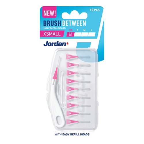 Brushes for interdental brushes Jordan Clinic Interdental Brushes, XS, 0.4 mm, N10 | Mano Vaistinė