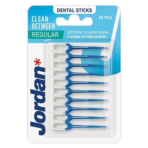 Tarpdančių šepetėliai Jordan Clean Between dantų krapštukai / tarpdančių šepetėliai, guminiai, N20 | Mano Vaistinė