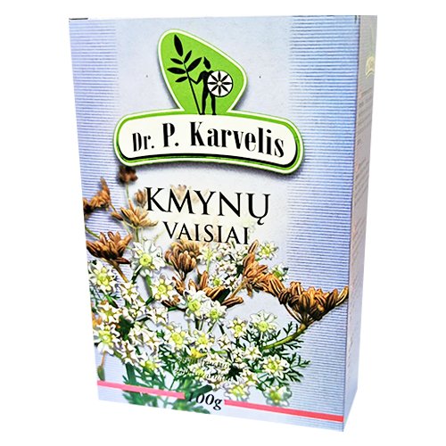 Arbatos ir vaistažolės moterims Kmynų vaisiai, žolelių arbata, 100 g (K) | Mano Vaistinė