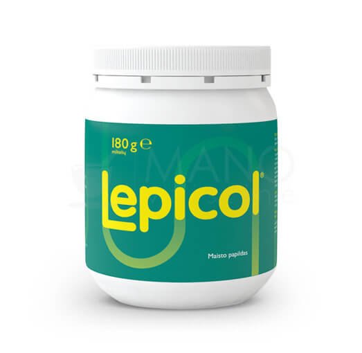 Supplement for alimentary tract and metabolism Lepicol Powder, 180 g (NP) | Mano Vaistinė