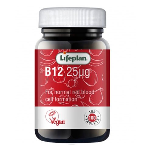 Vitamino B12 preparatas  Lifeplan Vitaminas B12 tabletės, N100 | Mano Vaistinė