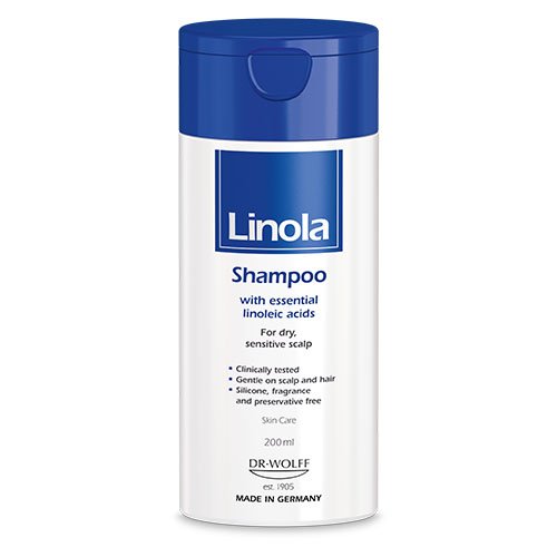 Plaukų priežiūros priemonė, šampūnas Linola šampūnas sausai, sudirgusiai galvos odai, 200 ml | Mano Vaistinė