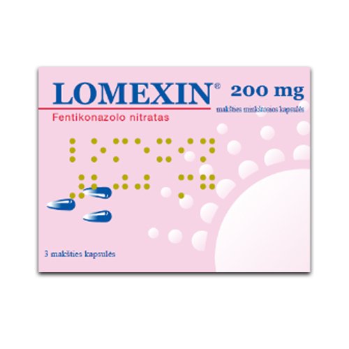 Lomexin 200mg ovulės N3 LI | Mano Vaistinė