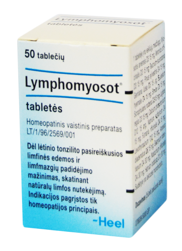 Homeopatinis vaistas Lymphomyosot tabletės limfmazgiams, N50 | Mano Vaistinė