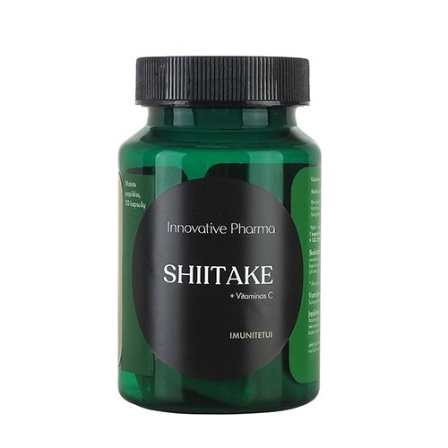 Maisto papildas SHIITAKE+ Vitaminas C kaps. N30 | Mano Vaistinė