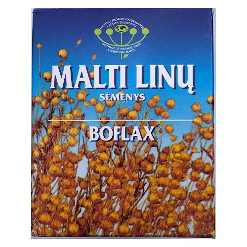 Didina maisto tūrį, sukelia sotumo pojūtį ir slopina apetitą Malti linų sėmenys BOFLAX, 200 g | Mano Vaistinė