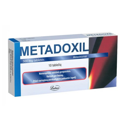 Metadoxil 500mg tabletės N10 | Mano Vaistinė