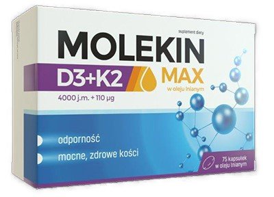 Molekin MAX D3+K2, 4000 IU kapsulės N75 | Mano Vaistinė