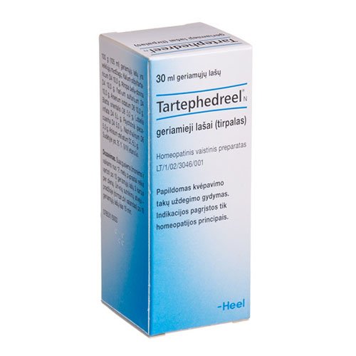 Homeopatinis vaistas Tartephedreel geriamieji lašai kvėpavimo takų uždegimui, 30 ml | Mano Vaistinė
