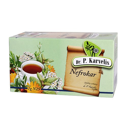 Arbatos ir vaistažolės šlapimo sistemai Nefrokar žolelių arbata 1 g, N25 | Mano Vaistinė