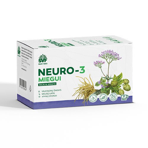 Arbatos ir vaistažolės nervų sistemai Neuro-3, žolelių arbata 1.5 g, N20 (AC) | Mano Vaistinė