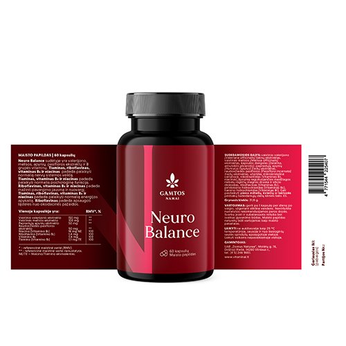 Neuro balance kapsulės N60 | Mano Vaistinė