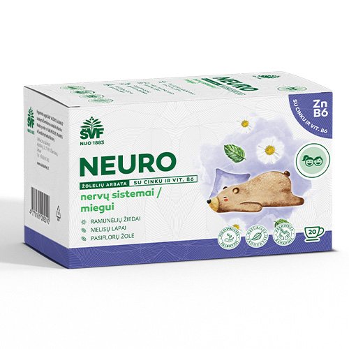 Nervų sistemai, miegui Žolelių arbata vaikams NEURO 1,5 g, 20 vnt. | Mano Vaistinė