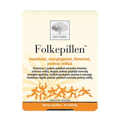 Maisto papildas imunitetui New Nordic Folkepillen vitaminų kompleksas, N60 | Mano Vaistinė