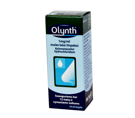Vaistas nosiai Olynth 0.1% nosies lašai 10 ml | Mano Vaistinė