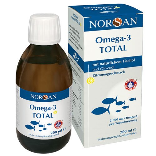 Natūralaus skonio aliejus NORSAN OMEGA-3 TOTAL, 200 ml | Mano Vaistinė