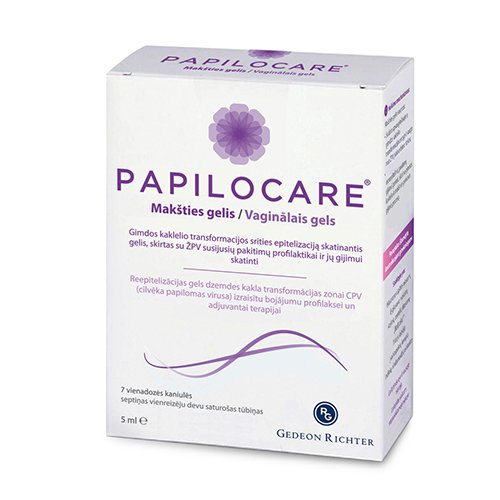 Papilocare vaginalinis gel 5ml N7 | Mano Vaistinė